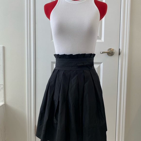 Marciano black 💯 silk high waisted party skirt - Picture 2 of 10